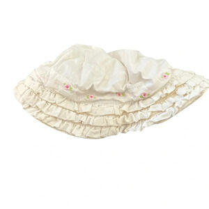 Mini Wear vintage baby ruffled hat size 12-24 months